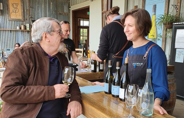 A Man Tasting Wine On His Premium Wine Yarra Valley Wine Tasting Tours
