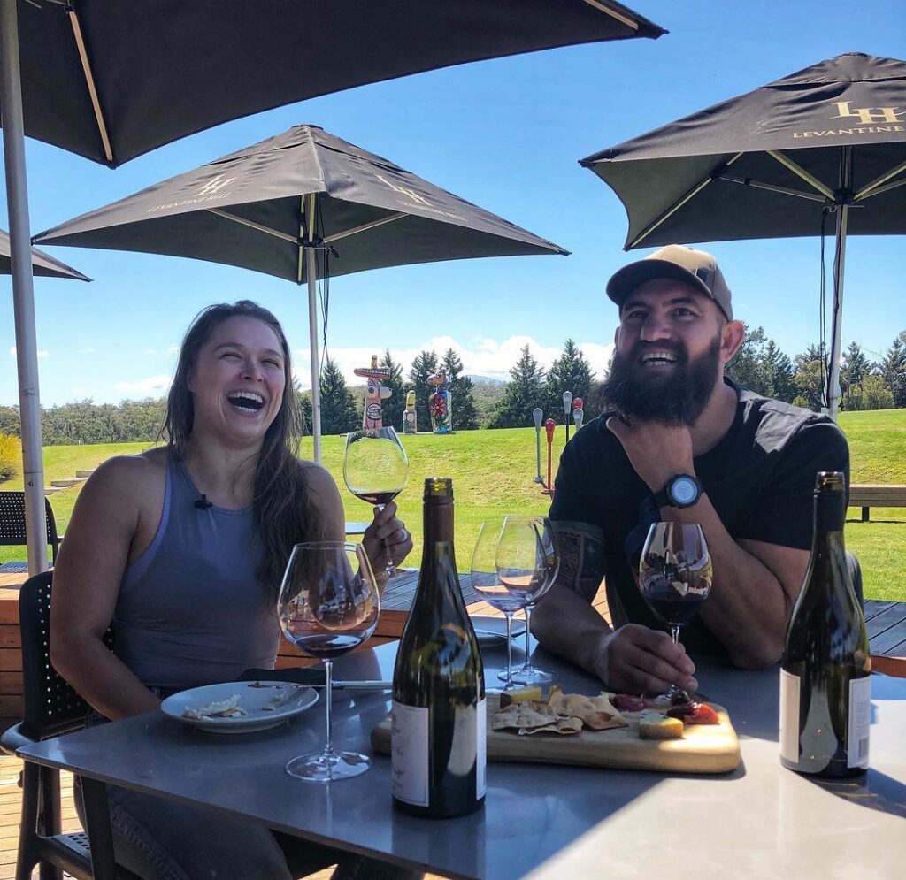A Couple Having Their Lunch At Rochford Wines On Their Private Couples Yarra Valley Winery Tour