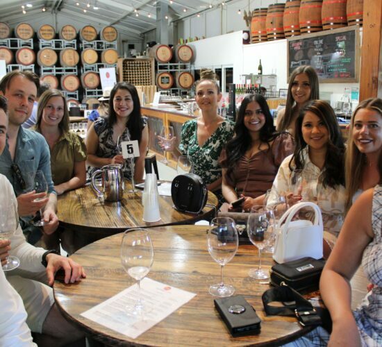 Girls And Boys About To Taste Wine On Their Best Yarra Valley Wine Tours