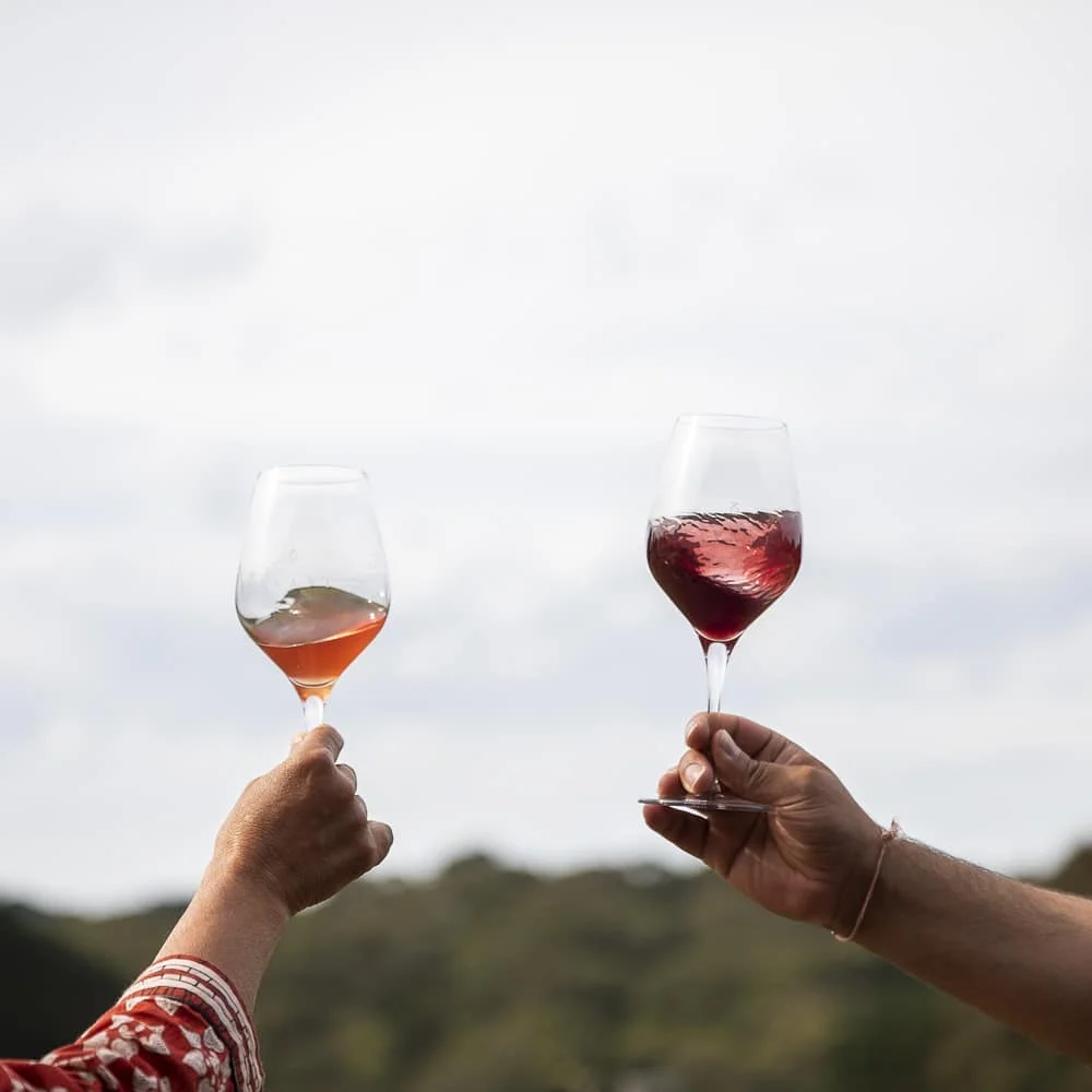 Couple Holding Wine Glass On Their Private Mornington Peninsula Winery Tour