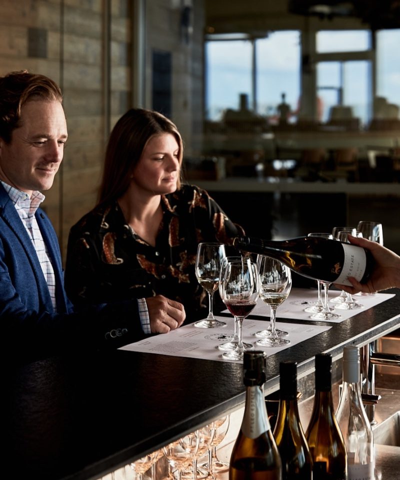 Couple tasting wine on their Private Mornington Peninsula Winery Tour